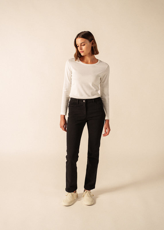 Saint James Patricia Straight Pants NOIR