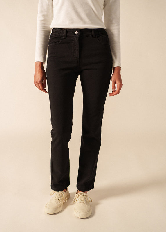 saint james Patricia straight pants NOIR