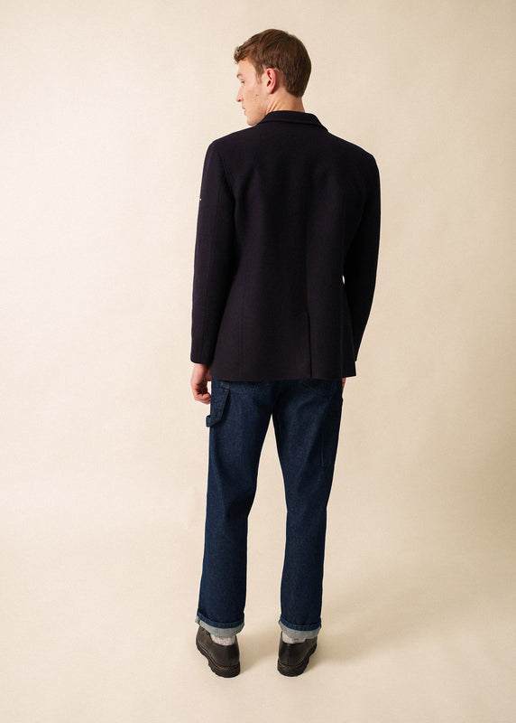 Saint James Perfecto Wool Peacoat NAVY