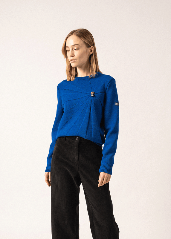 Saint James Phare Wool Jumper With Brooch GITANE