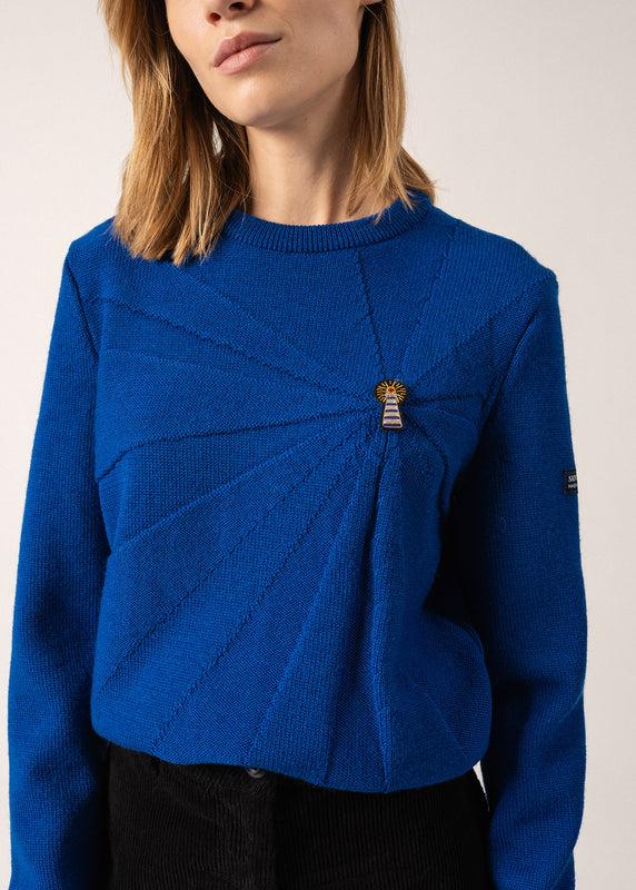 Saint James Phare Wool Jumper With Brooch GITANE