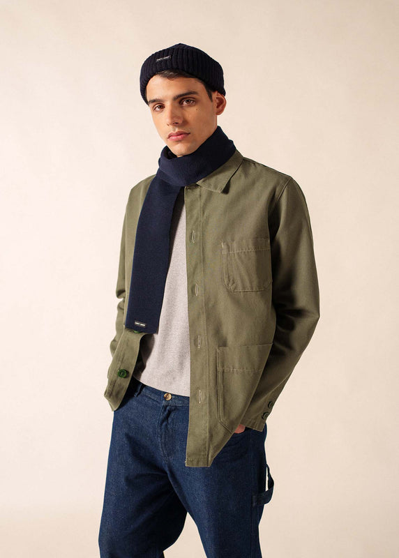 Saint James Plain Scarf MARINE