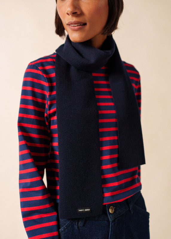 Saint James Plain Scarf MARINE