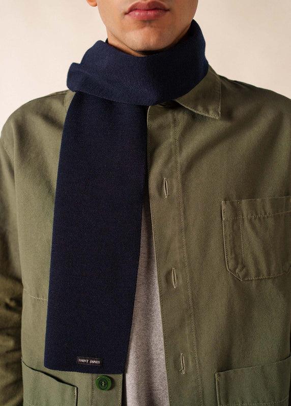 Saint James Plain Scarf MARINE