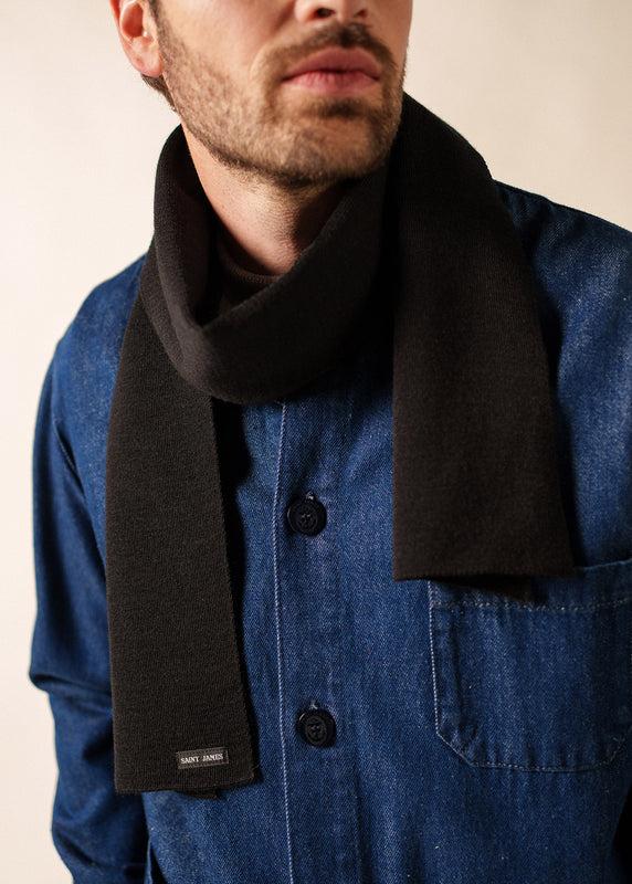 Saint James Plain Scarf NOIR
