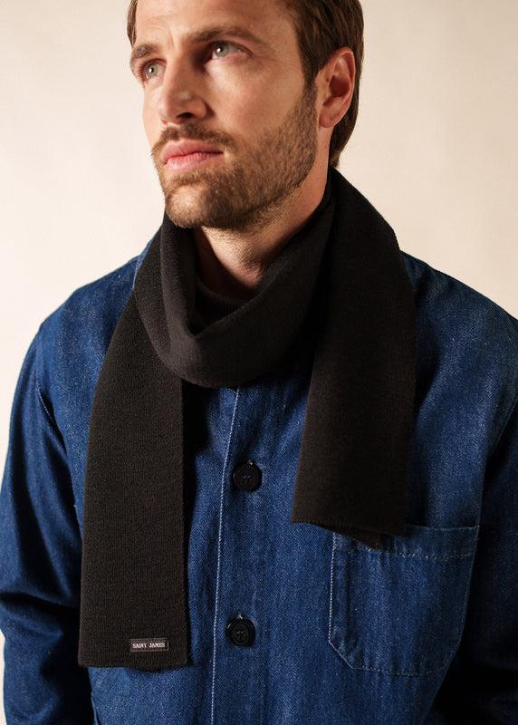 Saint James Plain Scarf NOIR