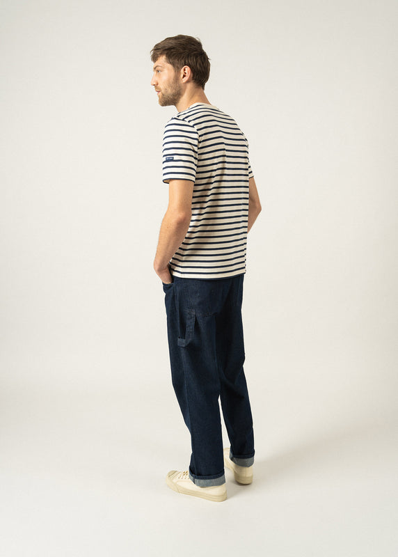 Saint James Plouider Striped T-shirt ECRU/MARINE