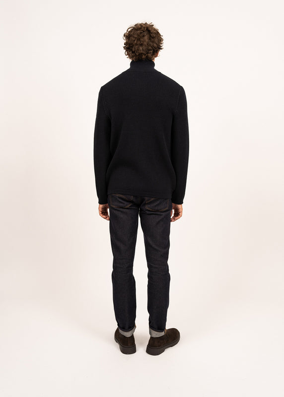 Saint James Quiberon Zipped Jacket NAVY