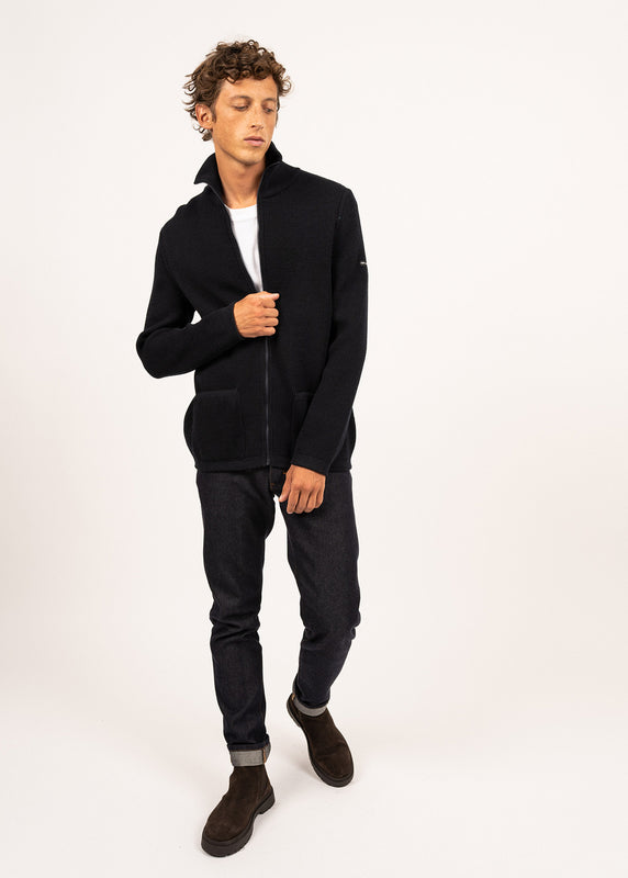 Saint James Quiberon Zipped Jacket NAVY