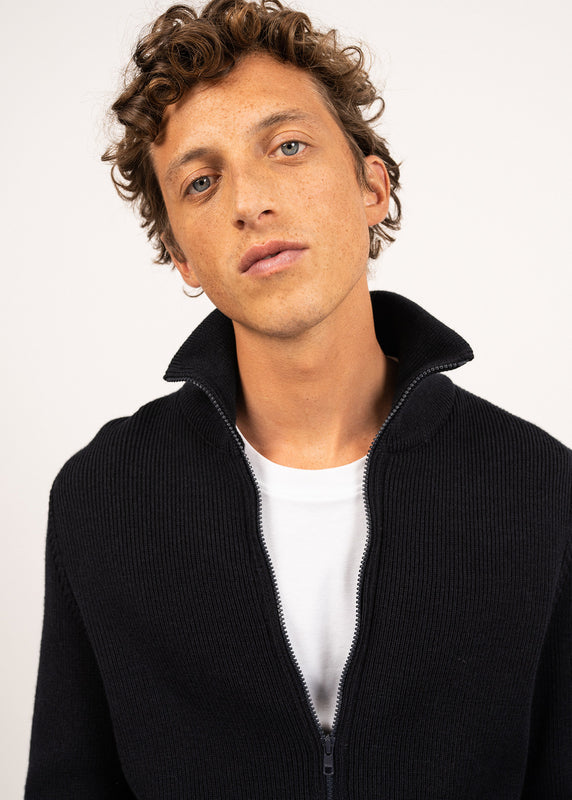 Saint James Quiberon Zipped Jacket NAVY