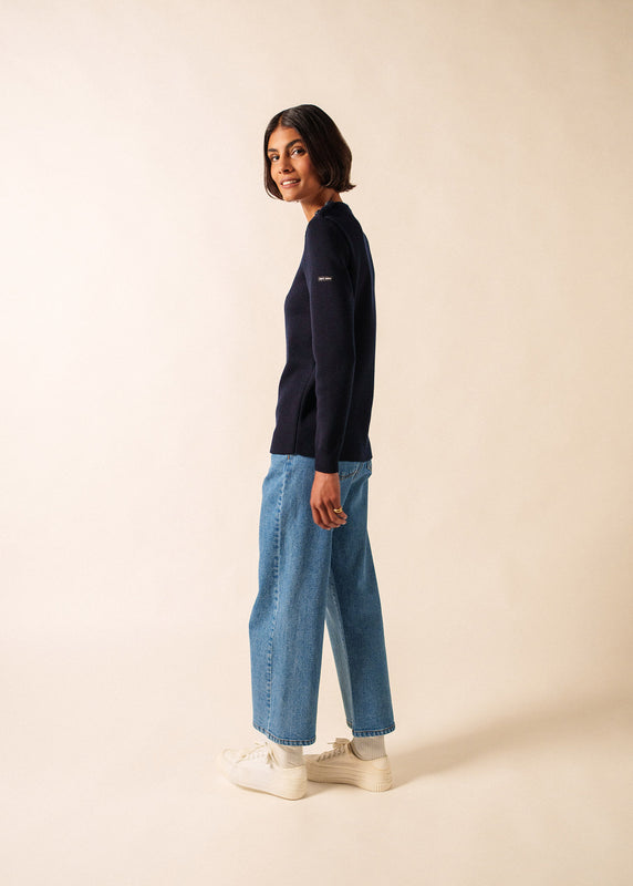 Saint James Rochefort Plain Sailor Jumper NAVY