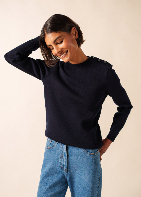 saint james Rochefort plain sailor jumper NAVY
