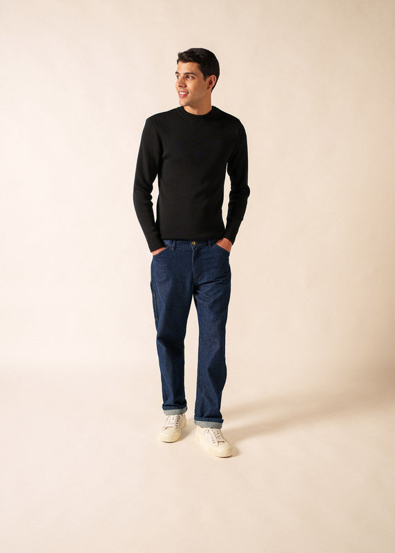 Saint James Rochefort Sailor Jumper NOIR