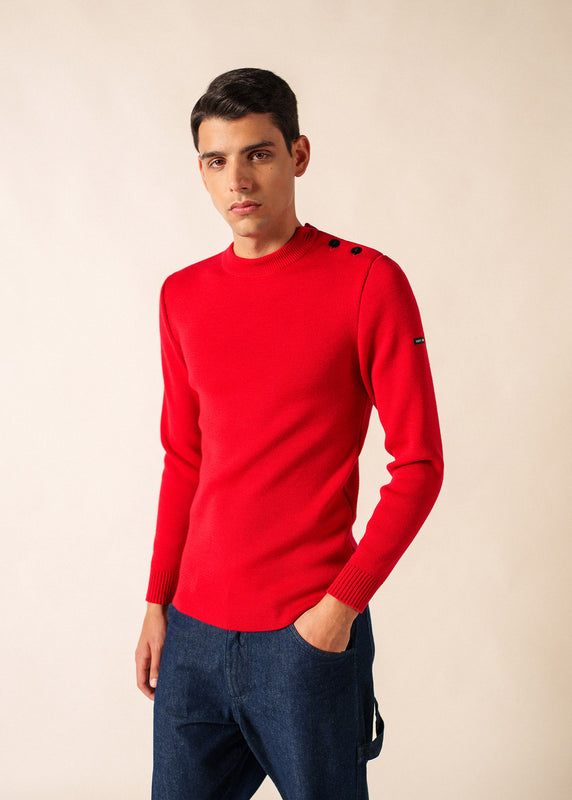 saint james Rochefort sailor jumper ROUGE