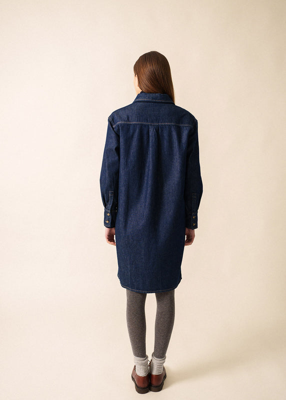 Saint James Roxane Denim Shirt Dress JEAN
