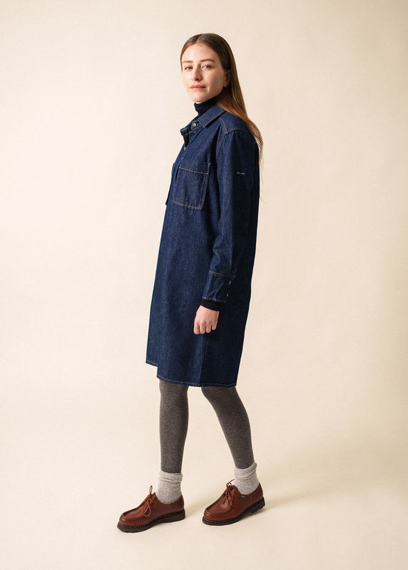 Saint James Roxane Denim Shirt Dress JEAN