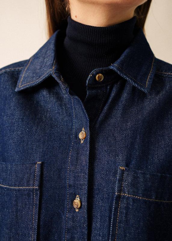 Saint James Roxane Denim Shirt Dress JEAN