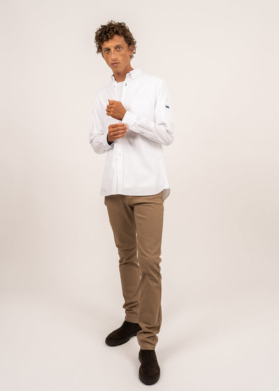 saint james SAINT JAMES classic shirt BLANC
