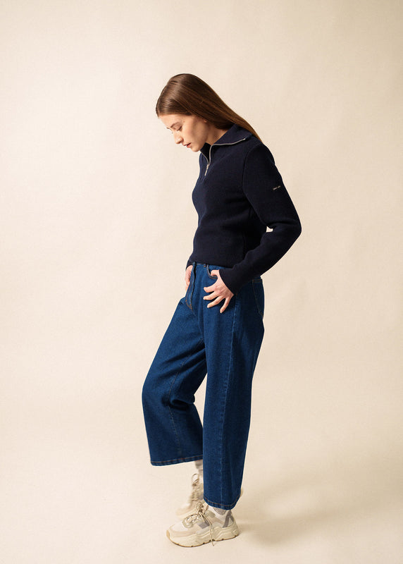 Saint James Sallanches Trucker Jumper MARINE