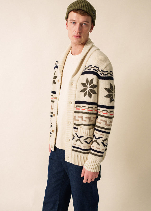 saint james Sion Wool jacket ECRU/WESTERN