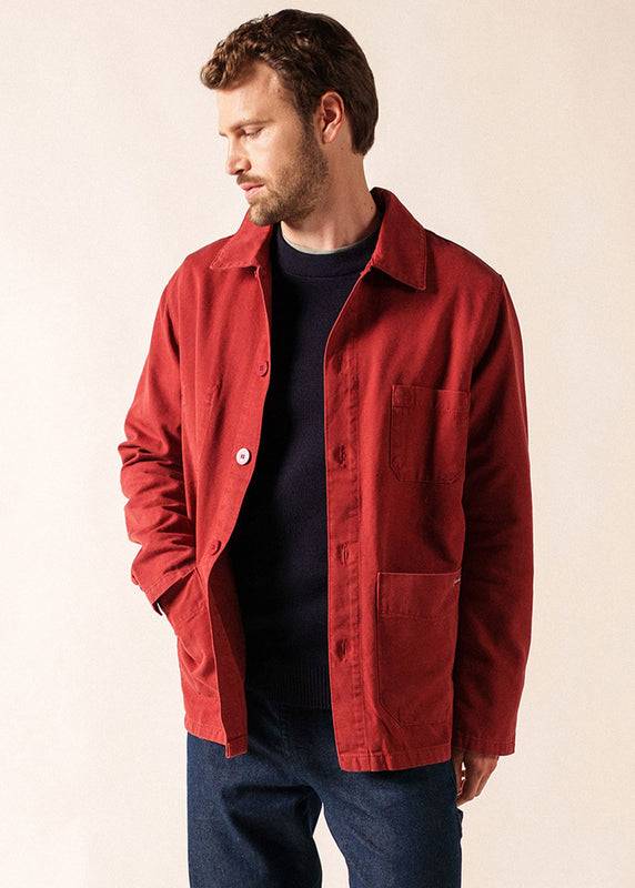 saint james Sirocco fisherman's jacket BRIQUE