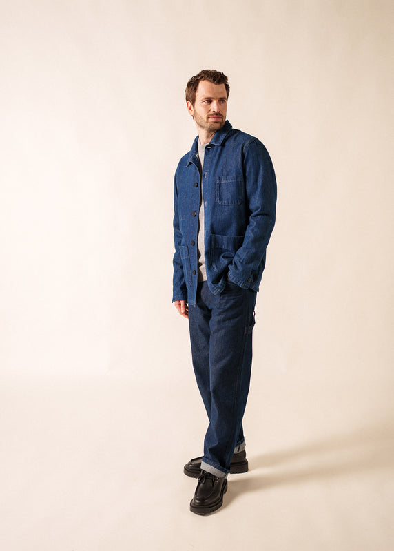 Saint James Sirocco Fisherman's Jacket DENIM