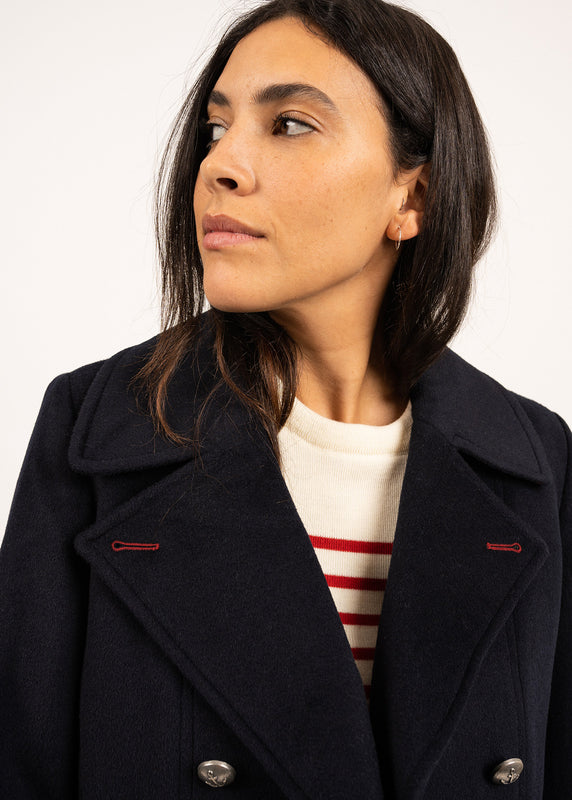 Saint James St Briac Peacoat NAVY