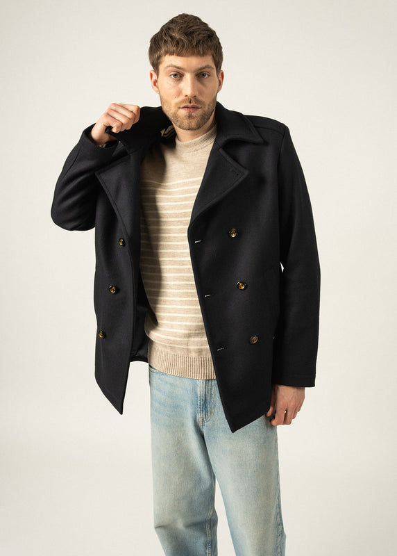 saint james St Hilaire peacoat NAVY
