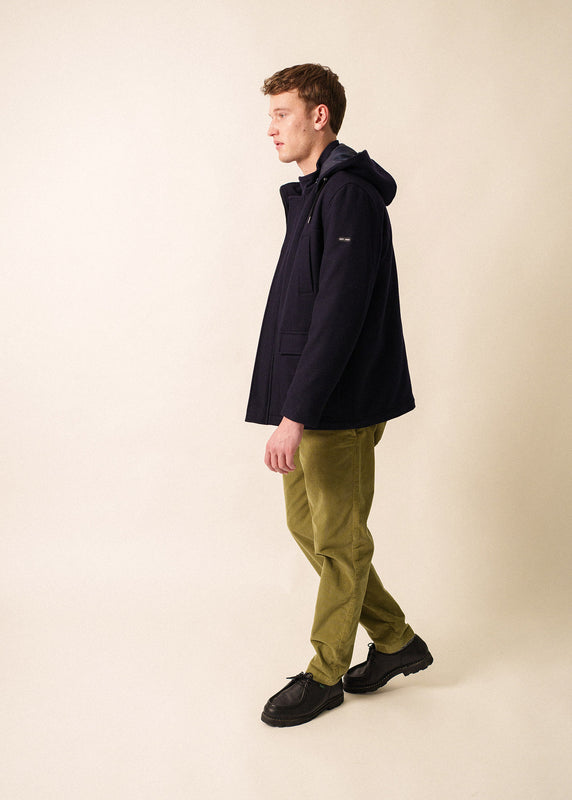 Saint James St Jean Wool Coat NAVY