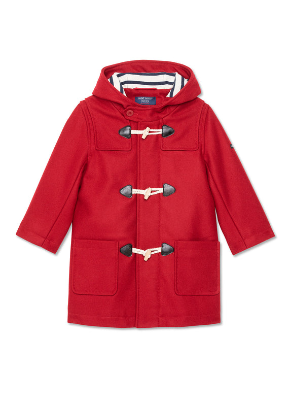 Saint James St Malo Duffle-coat For Children ROUGE