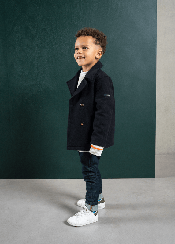 saint james St Suliac peacoat for children NAVY
