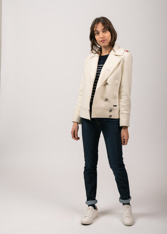 Saint James Ste Brigitte Peacoat BLANC D'HIVER