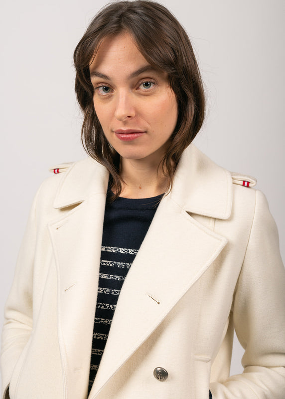 Saint James Ste Brigitte Peacoat BLANC D'HIVER