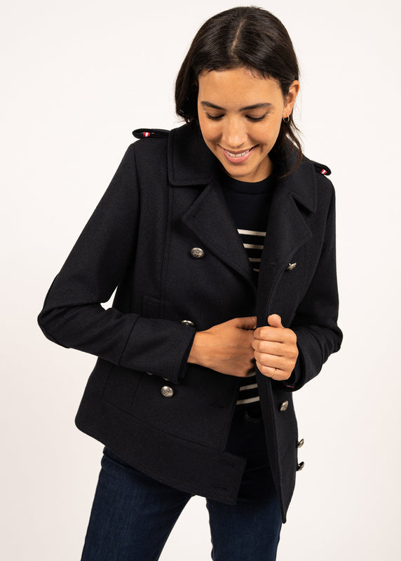 saint james Ste Brigitte peacoat NAVY