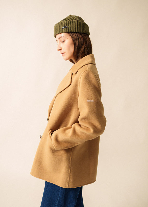 saint james Ste Elina pea coat BEIGE FONCE