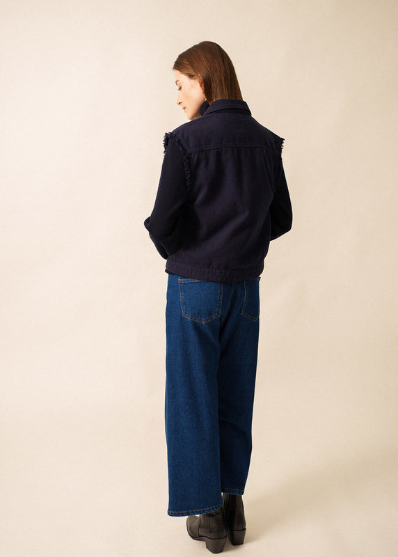 Saint James Ste Inès Sleeveless Jacket NAVY