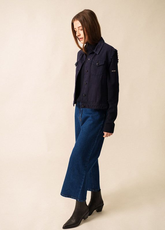 Saint James Ste Inès Sleeveless Jacket NAVY