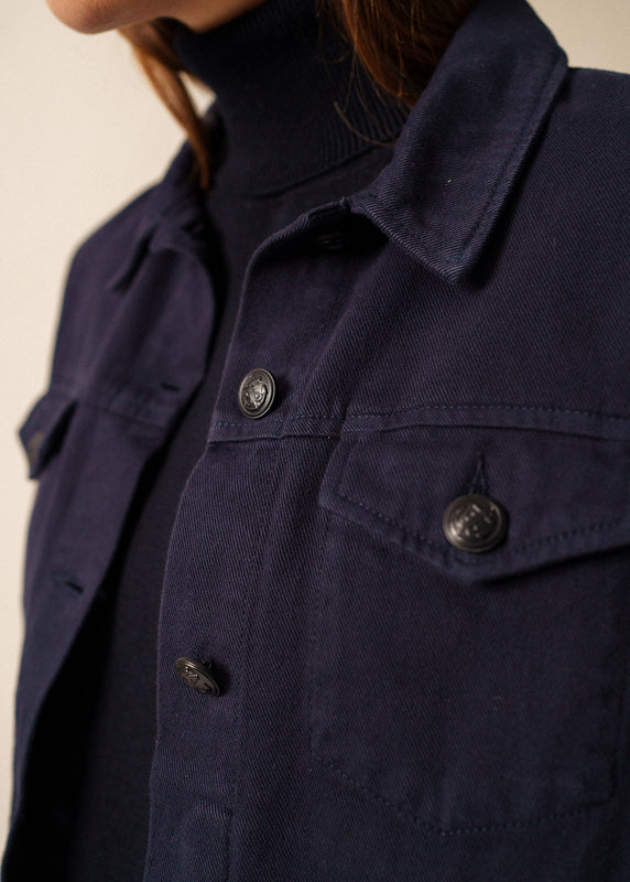 Saint James Ste Inès Sleeveless Jacket NAVY