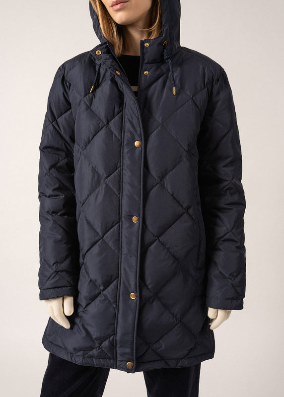 Saint James Ste Irina Long Down Jacket AMIRAL
