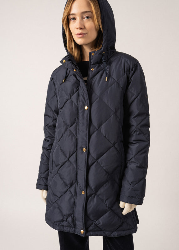 saint james Ste Irina Long Down Jacket AMIRAL