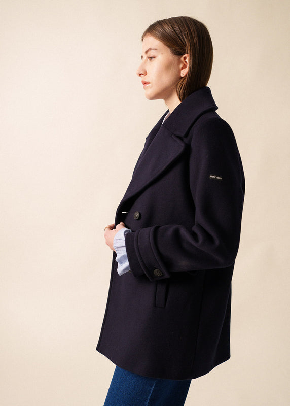 saint james Ste Romy pea coat NAVY