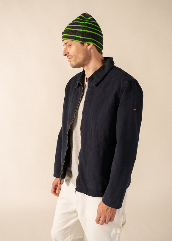 Saint James Striped Sailor Hat GRIS/TONIC