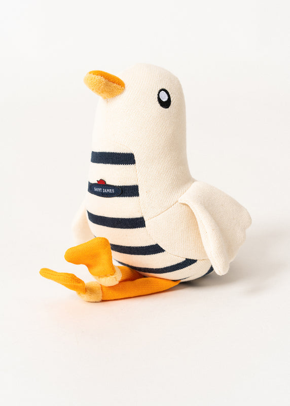 saint james Striped Seagull Soft Toy ECRU/MARINE
