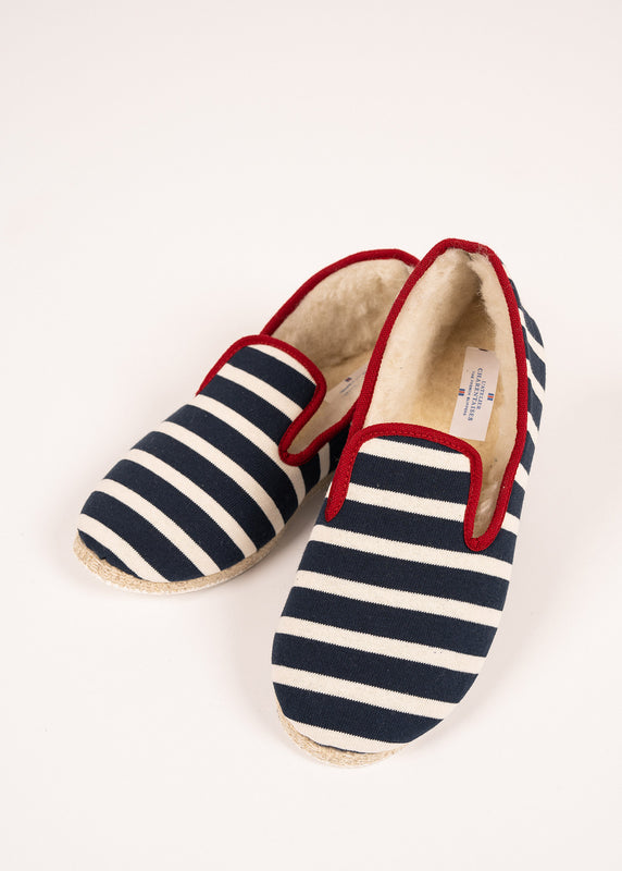 saint james Striped slippers MARINE/ECRU/ROUGE