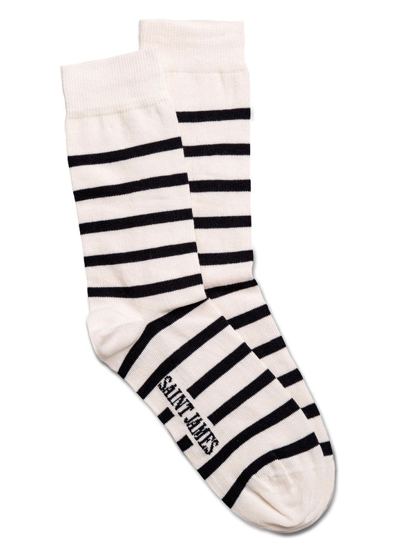 saint james Striped socks ECRU/MARINE