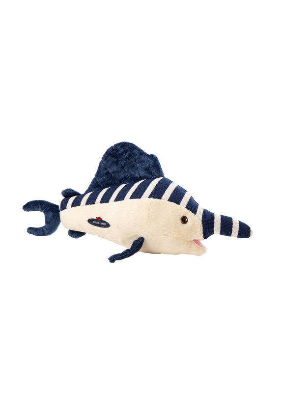 saint james Swordfish soft toy MARINE/ECRU