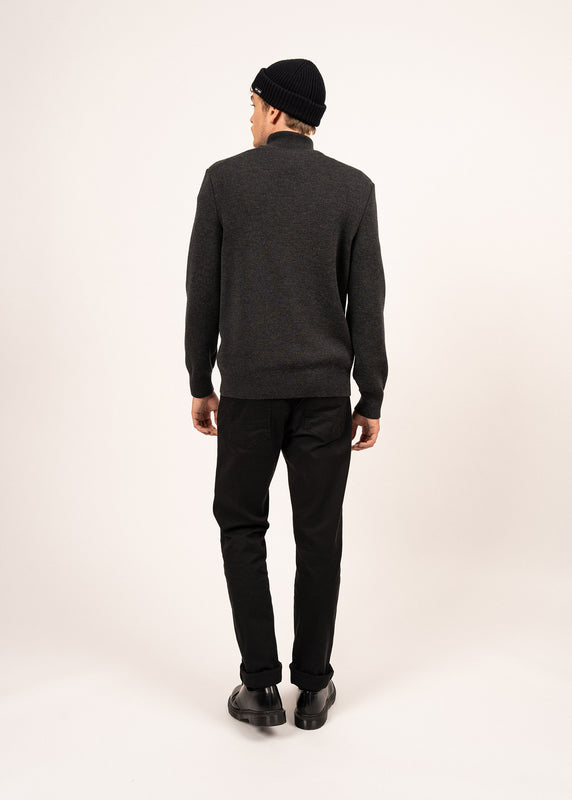 Saint James Tarbes High Neck Jumper ANTHRACITE