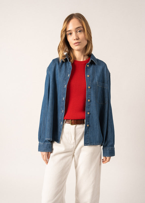saint james Téa Denim Shirt COOPER JEAN