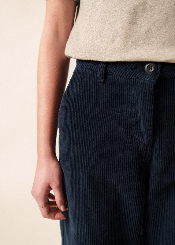 Saint James Tess Velvet Trousers AMIRAL