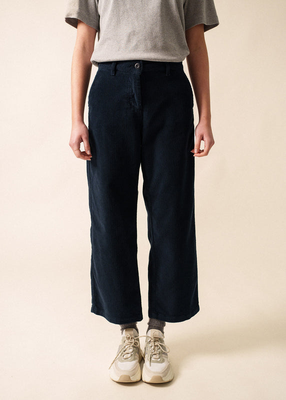 saint james Tess Velvet Trousers AMIRAL